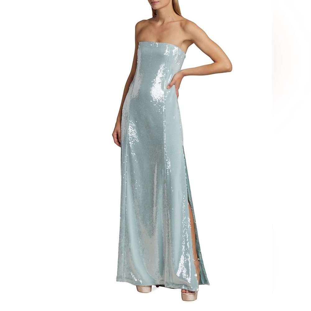 CINQ Á SEPT | Collins Strapless Sequin Gown